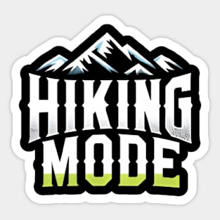 Hiking Mode Sticker